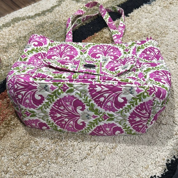 Vera Bradley Julep Tulip Diaper Multi Purpose Tote Briefcase Laptop Diaper Bag - Picture 12 of 12